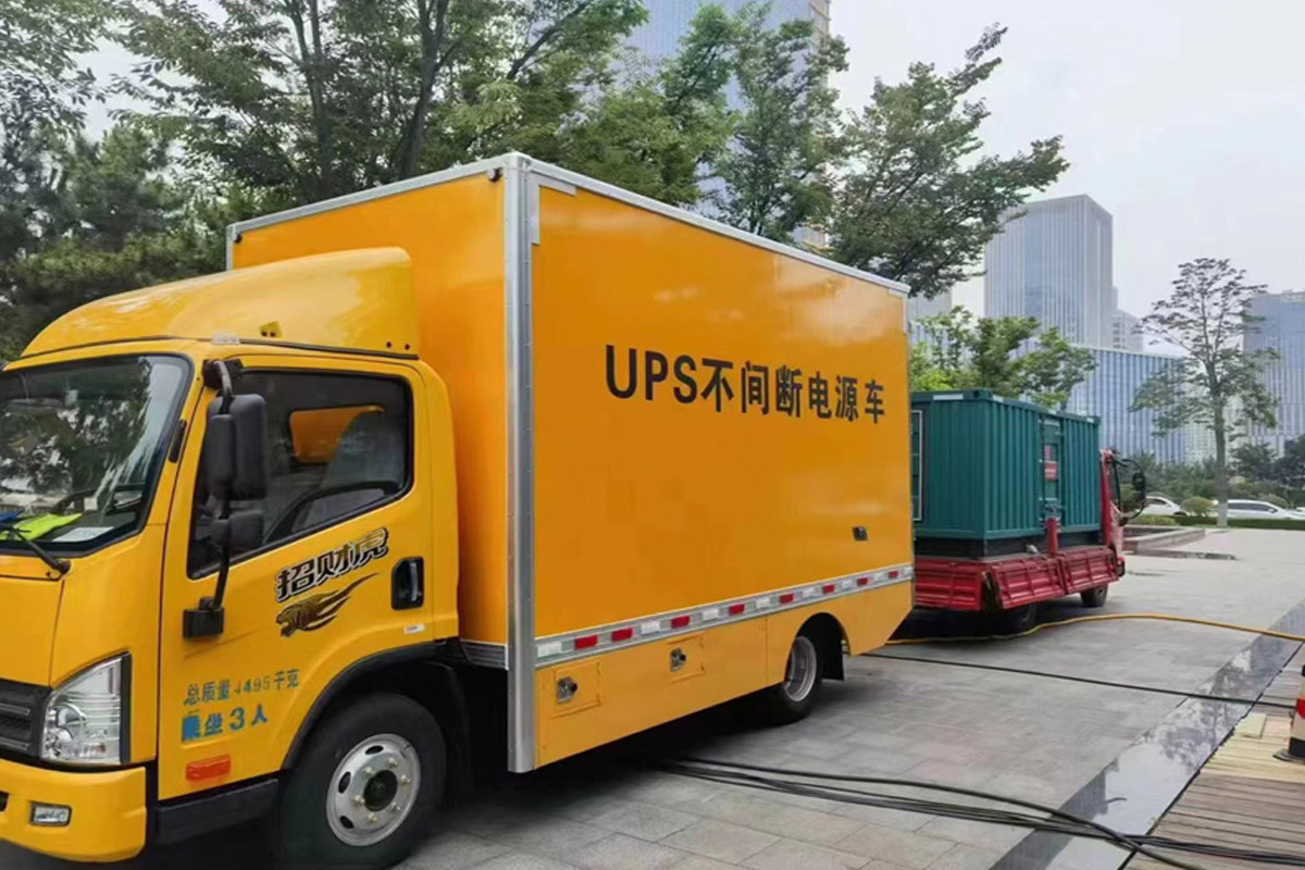 天峨发电机租赁施工现场
